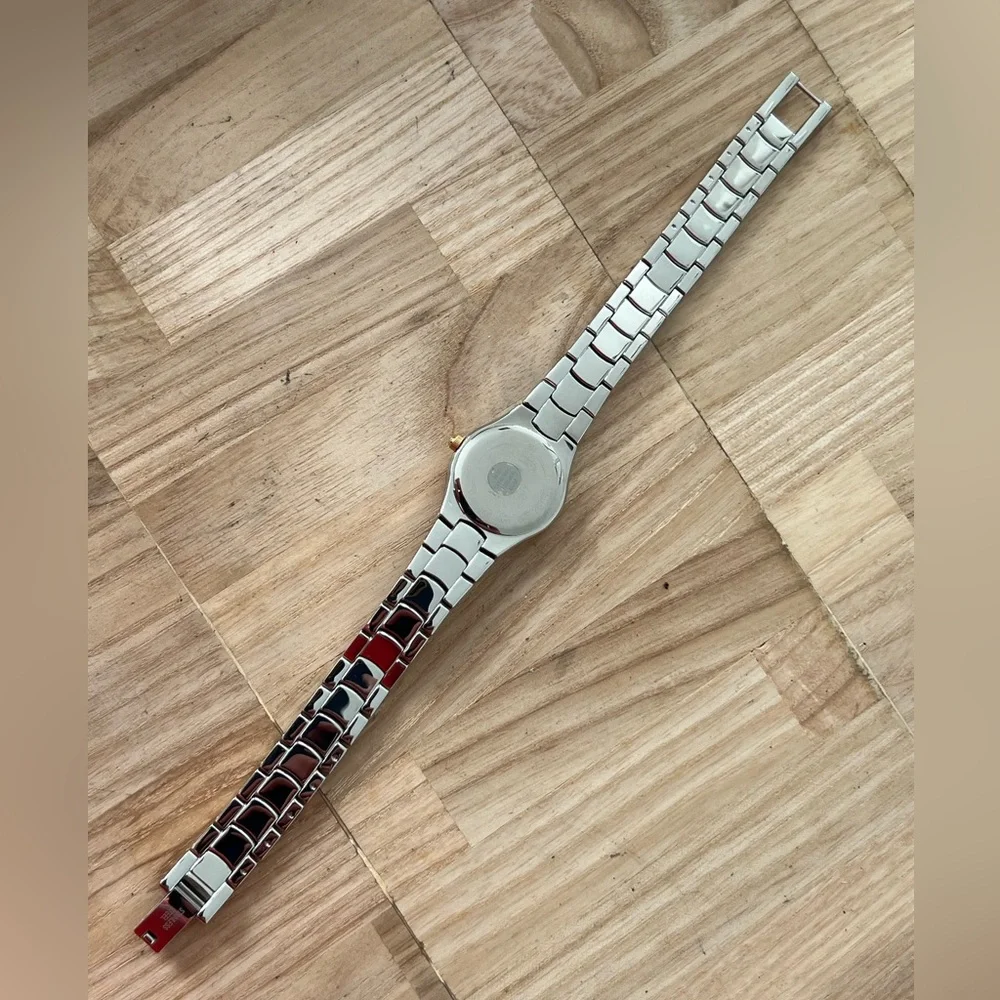 Bulova Ladies New in Box Watch Two-Tone Bracelet White Dial Gold Markers